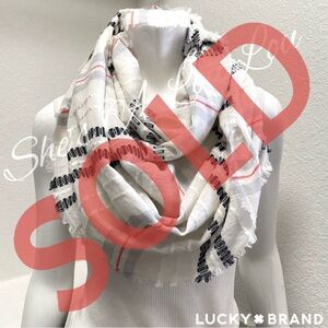 Lucky Brand 🍀 lightweight striped infinity scarf
